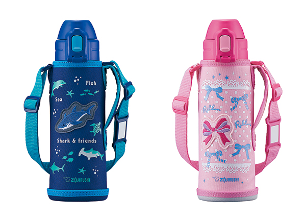 ステンレス クールボトル『TUFF』(SD-CB50型)　左：ブルー（-AA）／右：ピンク（-PA）