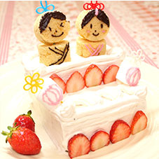 ひな壇ケーキ