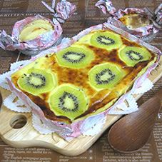 フルーツのベイクドチーズケーキ