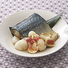 さばとゆり根の梅煮