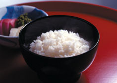 白米（ご飯）盛りつけ例
