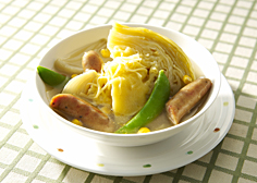 春野菜のスープ煮調理例