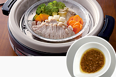 極めだれでグレードアップ「豚肉入り野菜蒸し」｜ 象印