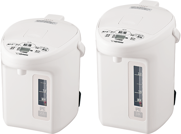 VE電気まほうびん 優湯生 3.0L 品番：CV-WB30 色柄：WA（ホワイト