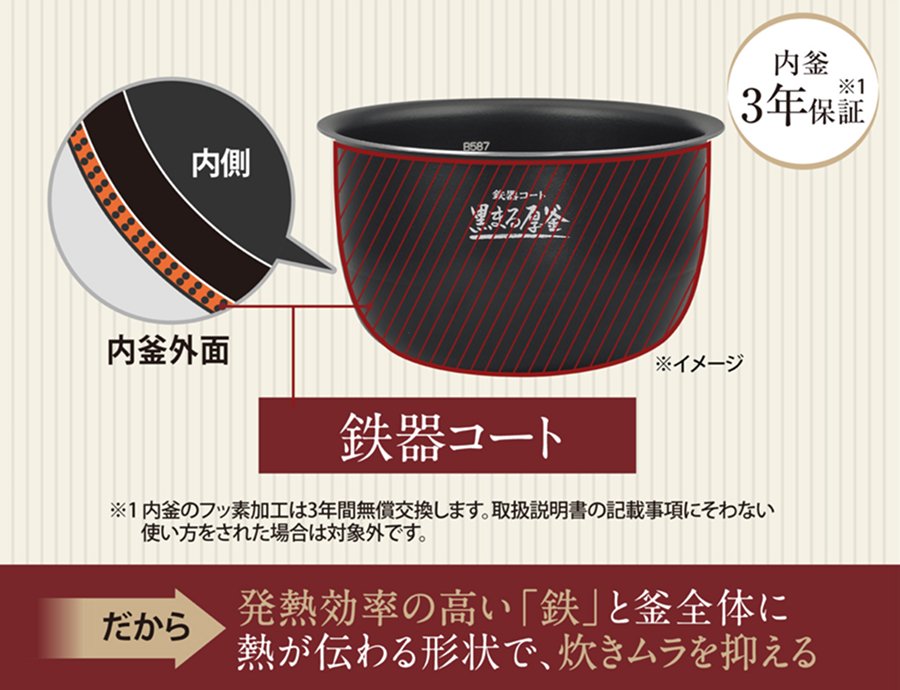NW-BB10・18 ｜ 圧力IH ｜ 炊飯ジャー ｜ 商品情報 ｜ 象印マホービン