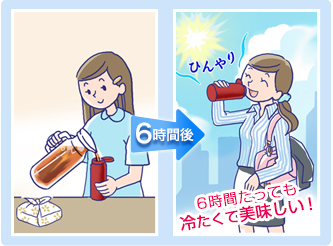 6時間後 6時間たっても冷たくて美味しい!