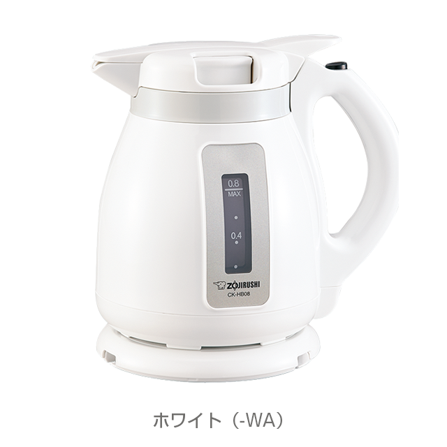 ZOJIRUSHI 電気ケトル 【800ml】 ホワイト CK-TA08-WB i8my1cf