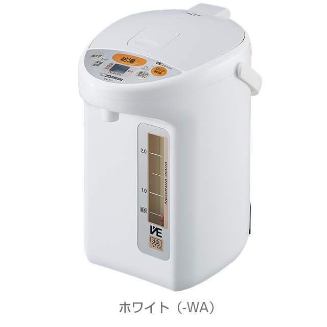 魅力的な価格 象印 マイコン沸とうVE電気まほうびん 3.0L ホワイト ZOJIRUSHI 優湯生 ゆうとうせい CV-GT30-WA 返品種別A 