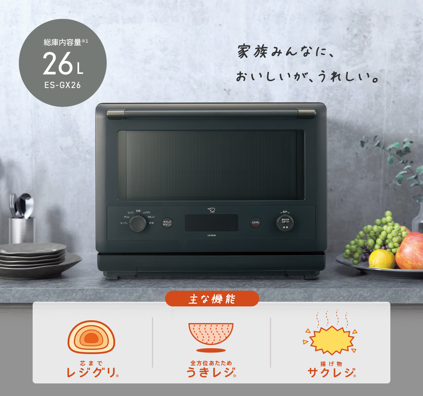 EVERINO | オーブンレンジ | キッチン家電 ｜ 商品情報 ｜ 象印