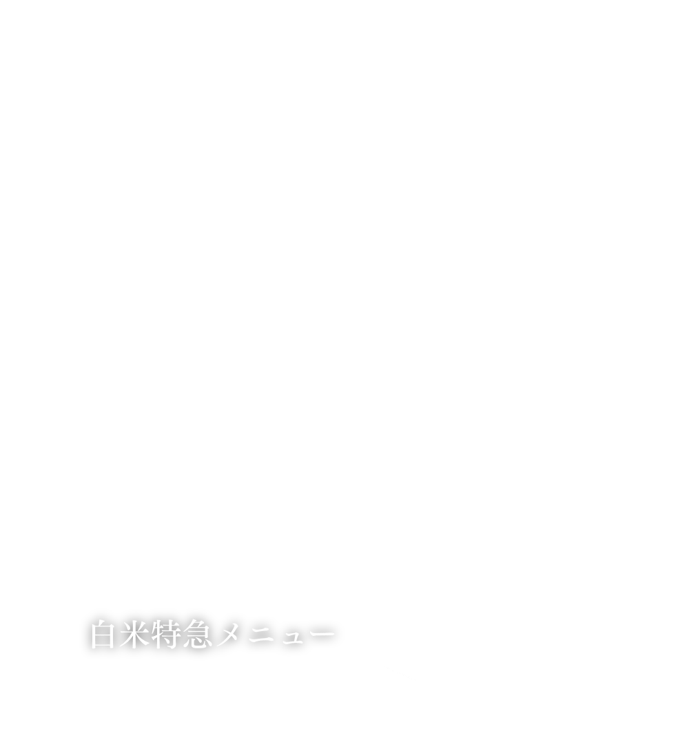 白米特急メニュー
