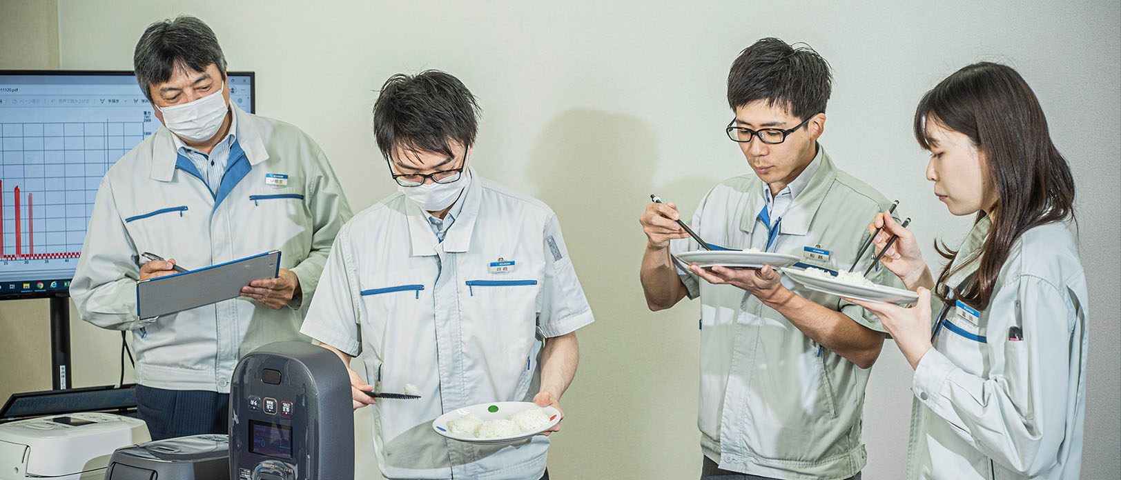1日200回以上の炊飯テスト