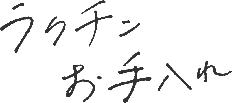 ラクチンお手入れ